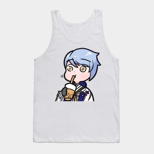 Genshin Impact Ayato boba chibi Tank Top